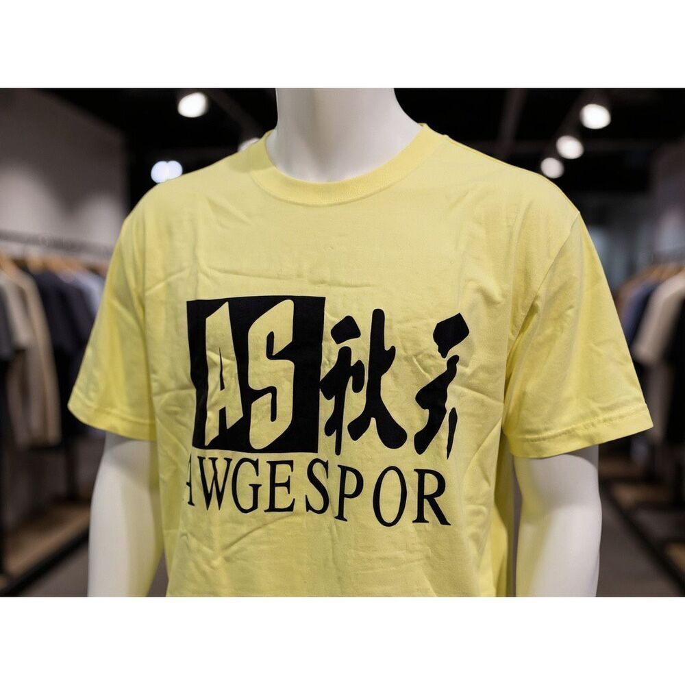 AWGE A$AP Rocky Streetwear Yellow T-Shirt. Size Small 24” pit to pit. NWOT
